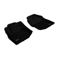 3D MAXpider Custom Fit Kagu Floor Mat (Black) Compatible with Honda Fit 2009-2013 - Front Row
