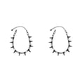thumbnail image 2 of Minnieouse Gargantilla con remaches Punk Goth hecha a mano, collar de remache de punta, collar de perlas de roca negro 2Conjunto, 2 of 6