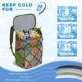 thumbnail image 6 of Geometric Insulated Cooler Backpack - 20L Soft Cooler Bag, Plaid Design for Outdoor Adventures, 6 of 6