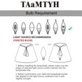 thumbnail image 4 of Juego de 3 pantallas para lámpara de pared, pantallas de tela para lámpara de pared, lámparas de mesa pequeñas, para bombillas de borde de corte, visualización de ajuste de clip, 3 x 6 x 5, 4 of 14