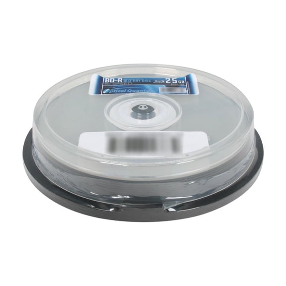 Optical Quantum 25 GB 6X BD-R Blu-ray Recordable Media 10 Packs Logo Top Disc