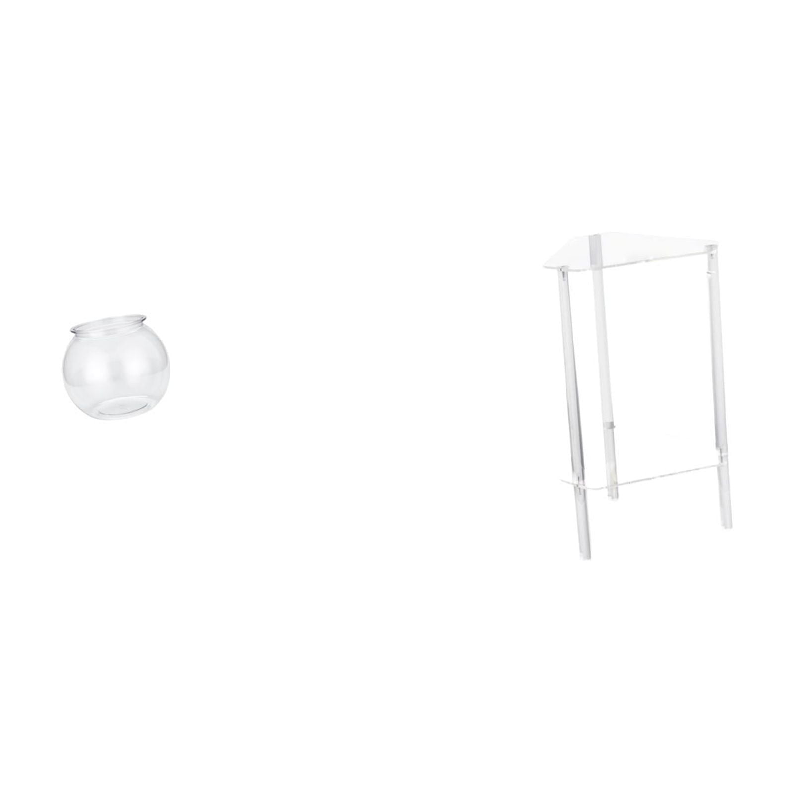 EHJRE Desktop Aquarium Tank Small Fish Bowl Transparent Acrylic Table Clear Container Modern Design Suitable for Bedroom Office Living Room Decoration