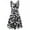 Black, variant on IROINNID A-Line Dress For Women Sleeveless Printed Skinny Tank Dress Long Dress V-Neck Knee-Length Dress