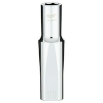 Pack of 1, Milwaukee 45-34-9135 1/2 In. Drive 11Mm Metric 6-Point Deep Socket with Four Flat Sides