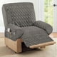 thumbnail image 2 of Funda para sillón reclinable Collections Etc., acolchada en forma de diamante con bolsillo, 2 of 2