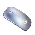 thumbnail image 1 of Ratón óptico inalámbrico Matsuzay 2,4 GHz recargable por USB RGB gris, 1 of 6