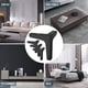 thumbnail image 3 of Patas de mueble CHAO 4 piezas metal negro soportadas hasta 800 kg 10 cm, 3 of 5