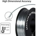 thumbnail image 4 of Geeetech 3D Printer Silk Silver PLA Filament 1.75mm,Metal-like Shiny Consumable 1kg (2.2lbs) 1 Spool, 4 of 7