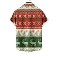 thumbnail image 4 of Awdenio Mens Shirts Christmas Santa Claus Pattern Hawaiian Shirt Beach Tropical Short Sleeve Button Up Shirts Vacation Cruise Summer Clothes,Size M, 4 of 4