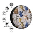 thumbnail image 4 of Rateoe Antique Vintage Teapot Coffee Grinder Pattern Tire Cover Wheel Protectors Weatherproof Wheel Covers Universal Fit for Trailer Rv SUV Truck Camper Travel Trailers Accessories-15 inch, 4 of 6
