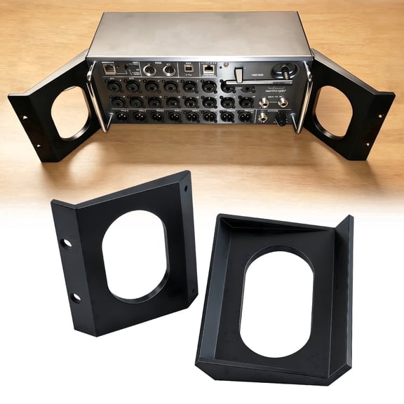 Tordale Integrated Flush Mount Rack Mount Ears for Behringer XR18 XR16 SD18 Midas MR18 MR16 Secure Abrasion-Resistant Digital Mixer 2 Pack