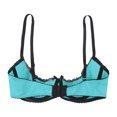 XUNZOO Women's Sexy 1/4 Cup Lace Underwire Push Up Shelf Bra Half Cups