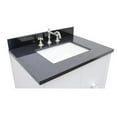 thumbnail image 4 of Bellaterra Home 31" Single wall mount vanity in White finish top with Black galaxy and rectangle sink, 4 of 8