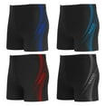thumbnail image 4 of Men\\\'s swimming trunks beach shorts swim boxer trunks with drawstring lined, 4 of 6