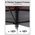 thumbnail image 6 of Huisuilinss Outdoor Gazebo,13FT Pop Up Canopy Tent,Instant Gazebo Tent,Outdoor Canopy Shelter,Sun Shade With 2 Tiers Roof & Mosquito Netting For Patio Lawn Garden Backyard & Deck, 6 of 8