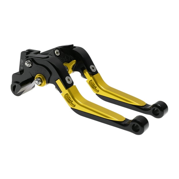 Short Long Brake Clutch Levers for Kawasaki VERSYS 650 15-23 Adjustable Motorcycle Handlebar Brake Lever Aluminum Alloy Black Head Gold Tone Handle