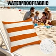 thumbnail image 6 of Outdoor Pillow Cover, Striped Waterproof Cushion Case for Patio, Modern Leaf or Print, Vibrant Garden and Deck Decor, Fresh Home Accent Gift, 6 of 6