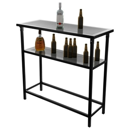 Tampa Bay Lightning NHL Portable Bar Indoor Outdoor, Pop-Up Drink Station Patio, Garage or Man Cave Accessories - Blue, White, Silver