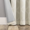 thumbnail image 5 of Sun Zero Tikal Woven Ogee 100% Blackout Grommet Curtain Panel, 25"W X 63"L, Beige, 5 of 8