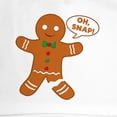 thumbnail image 2 of CafePress - Oh Snap Gingerbread Man Cap - Adjustable 100% Brushed Unisex Casual Cotton Baseball Cap, Beige, 1, 2 of 2