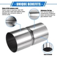 thumbnail image 3 of Exhaust Pipe Adapter Connector Reducer 2.5" ID - 2.5" OD Universal for Car Truck Pickup Stainless Steel, 3 of 6