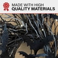 thumbnail image 6 of Haunted Hill Farm 15 in Black Twig Battery-Operated Wreath with LED Lights and Flying Bats for Halloween Door or Wall Decoration, HHWRTHBAT-1BR, 6 of 13