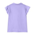 thumbnail image 3 of Abcomgle Girls Ruffle Short Sleeve Polo Shirts V-Neck Collared Girls Golf Shirt Quick Dry Athletic Workout Girls Uniform Shirts, 3 of 6