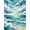 Blue, Pattern 15, variant on ODIKA 4'x6' Machine Washable Non-Slip Area Rug, Abstract Teal High Traffic Rug, Blue, 1155148
