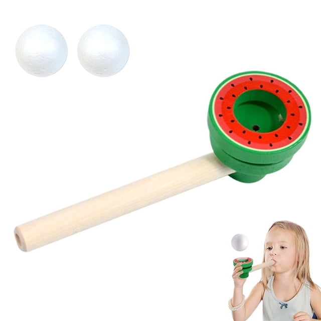 Children Floating Ball Blowing Pipe Toy Hand Eye Coordination Learning Activity Edu For Preschooler Breath Classroom