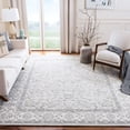 thumbnail image 4 of SAFAVIEH Glamour Pierce Floral Bordered Wool Area Rug, Ivory/Grey, 6' x 6' Round, 4 of 5