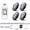 4 lights of 1 set, variant on Remote Control RGB LED Strobe Light Wireless Rechargeable Footwell Lights Exterior Interior Decorative for SUV Truck Motorcycle
