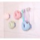 thumbnail image 3 of Organizador de cepillos de dientes con ventosa fuerte para baño, 4 agujeros (beige), 3 of 5