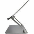thumbnail image 3 of Amer Mounts Aluminum Laptop Stand, Ergonomic Adjustable Notebook Stand, Riser Holder Computer Stand 10-15.6" Laptops Tablets [Silver] AMRNS03, 3 of 7