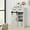 White, variant on Coewske Wood Storage Cabinet with Sliding Barn Door Kitchen Sideboard Dark, White