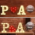 thumbnail image 3 of LED Marquee Letter Lights Sign, Light Up Alphabet Letter for Home Party Wedding Decoration(U）, 3 of 8