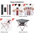 thumbnail image 4 of Table Pliante Portable avec Trou pour Gobelet, Table de Camping Ultralégère et Compacte avec Sac de Transport pour Extérieur, Pêche et Randonnée, 4 of 5
