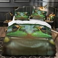 Home Bedclothes Frog Pattern Bedspreads Comforter Cover Pillowcase Teen ...