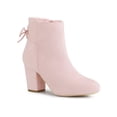 thumbnail image 1 of Unique Bargains Bottines à Talon Bloc à Lacets à l'Arrière pour Femmes, 1 of 6