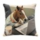 thumbnail image 2 of Funda de Almohada con Diseño de Caballo de Batalla, Ideal para Oficina, Ideal para Silla de Escritorio o Teletrabajo., 2 of 6