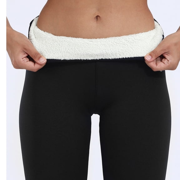 Fleece Lined Tights Women, Sherpa Lined Leggings Women, Warm Leggings for Women Winter, Thermal Leggings for Women