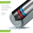 thumbnail image 3 of Botella de agua SIPX de 740 ml de acero inoxidable con triple aislamiento, 3 of 8