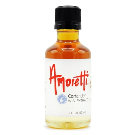Amoretti - Coriander Extract Water Soluble 2 oz - Highly Concentrated & Perfect For Pastry, Savory, Brewing, and more, Preservative Free, Vegan, Kosher Pareve, Keto Friendly