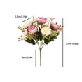 thumbnail image 3 of Kugisaki Peonies Artificial Flowers Bouquets Vintage Fake Peonies Flowers with Stems for Wedding Decorationhome hotel indoor landscape Bride Bouquet Faux Flowers, 3 of 6