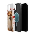 thumbnail image 2 of DistinctInk Tough Case for Apple iPhone 13 (6.1" Screen), Compatible with MagSafe Charging - Valentine's Day Finnish Spitz, 2 of 6
