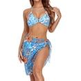 thumbnail image 1 of Conjunto de tres piezas para mujer Trajes de baño de malla Trajes de baño con control de barriga Ropa de playa Trajes de baño Fridja  nalpqowj60209, 1 of 3