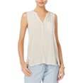 thumbnail image 1 of Lucky Brand - Camiseta sin mangas con cuello en V para mujer, color blanco roto, extragrande Lucky Brand Camiseta sin mangas, 1 of 1