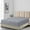 Grey, variant on Sheetsnthings Fitted Sheets, Extra Deep Pocket ( 22 inches) 650 Thread count Queen size Fitted Sheet, 70% Cotton Fabric, Solid Beige