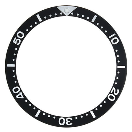 BEZEL INSERT FOR SEIKO 7002,6309,SKX007K2,7S26-0020 DIVER AUTOMATIC WATCH BLACK