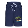 thumbnail image 5 of BRGZLK Mens Swimming Shorts Fashionable Coconut Tree Print Swim Trunks with Compression Liner Quick Dry Beach Vacation Bathing Suit with Pockets, 5 of 6