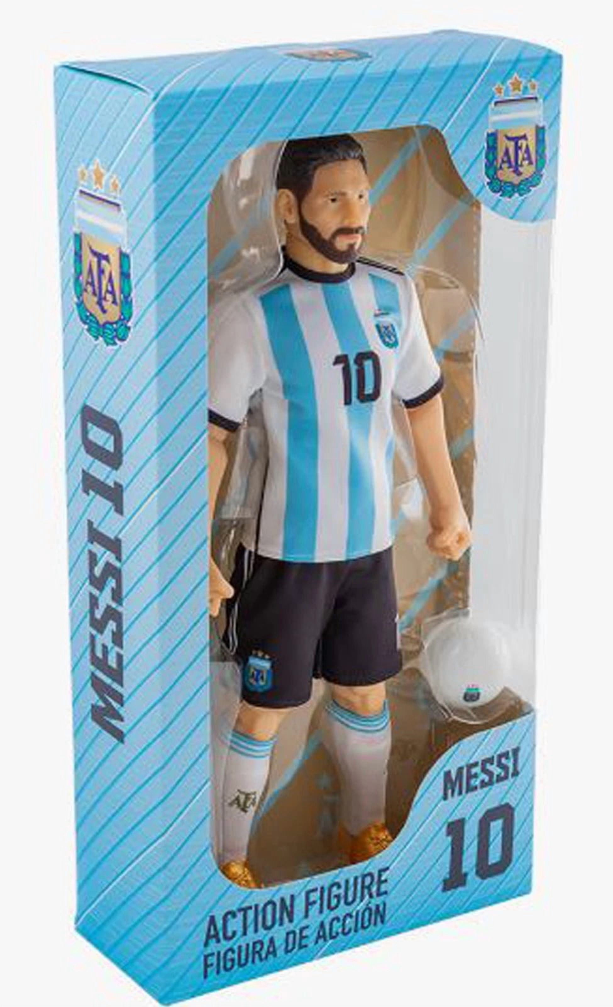 Sockers Messi Argentina Action Figure, 12 in, PVC, 3 Star WC